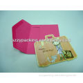 suitcase shape happy birthday cards with self-seal envelop